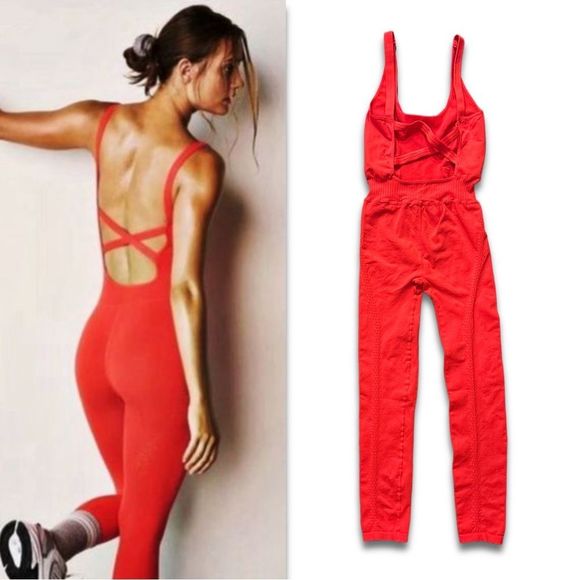 Tiny pinhole- Free People Movement Good Karma Onesie - Picture 5 of 15